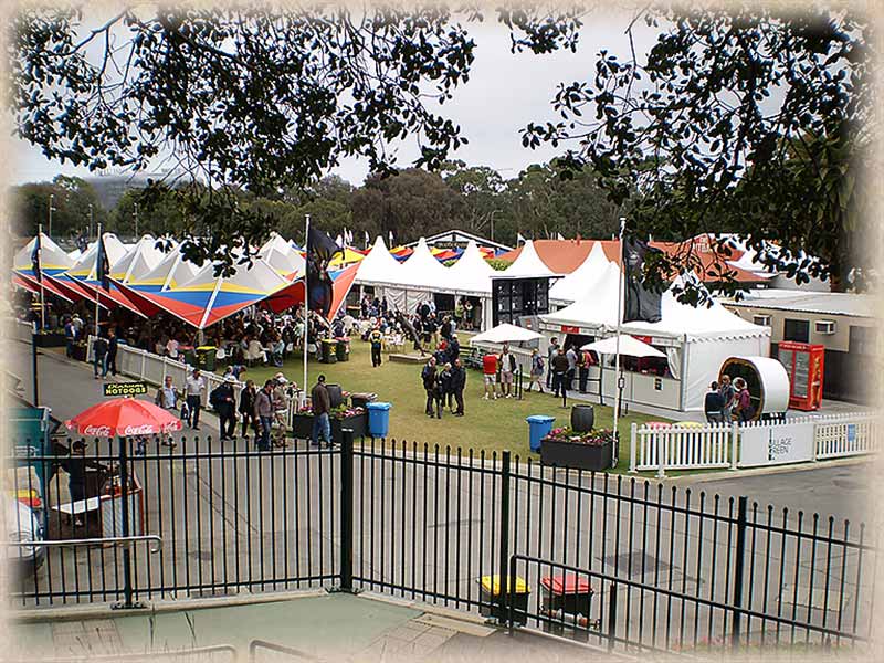 tents at back