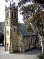 church with tree