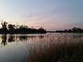 river at dusk